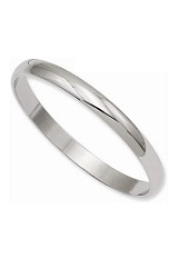 silver nice slip on kids bangle bracelet